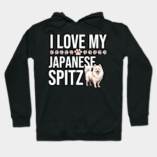 I Love My Japanese Spitz Hoodie